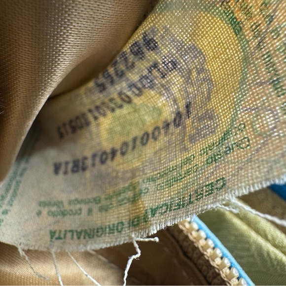 Auth Bottega Veneta Metallic Blue Intreciatto Camera Crossbody Shoulder Bag - Picture 16 of 16